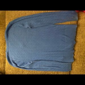 Tommy Hilfiger Cotton Vneck Sweater -XL Blue